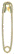 Traditional Brass Safety Pin Size #00