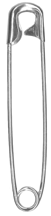 Traditional Steel Safety Pin Size #7